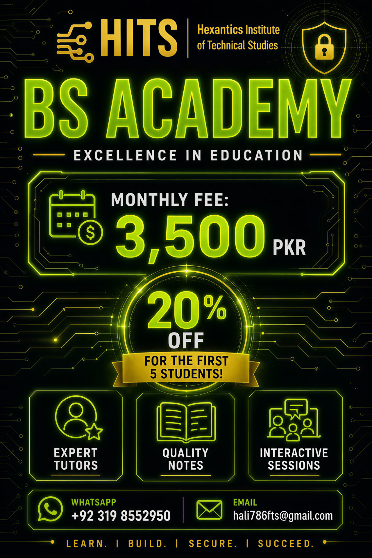BS Academy Fee Plan