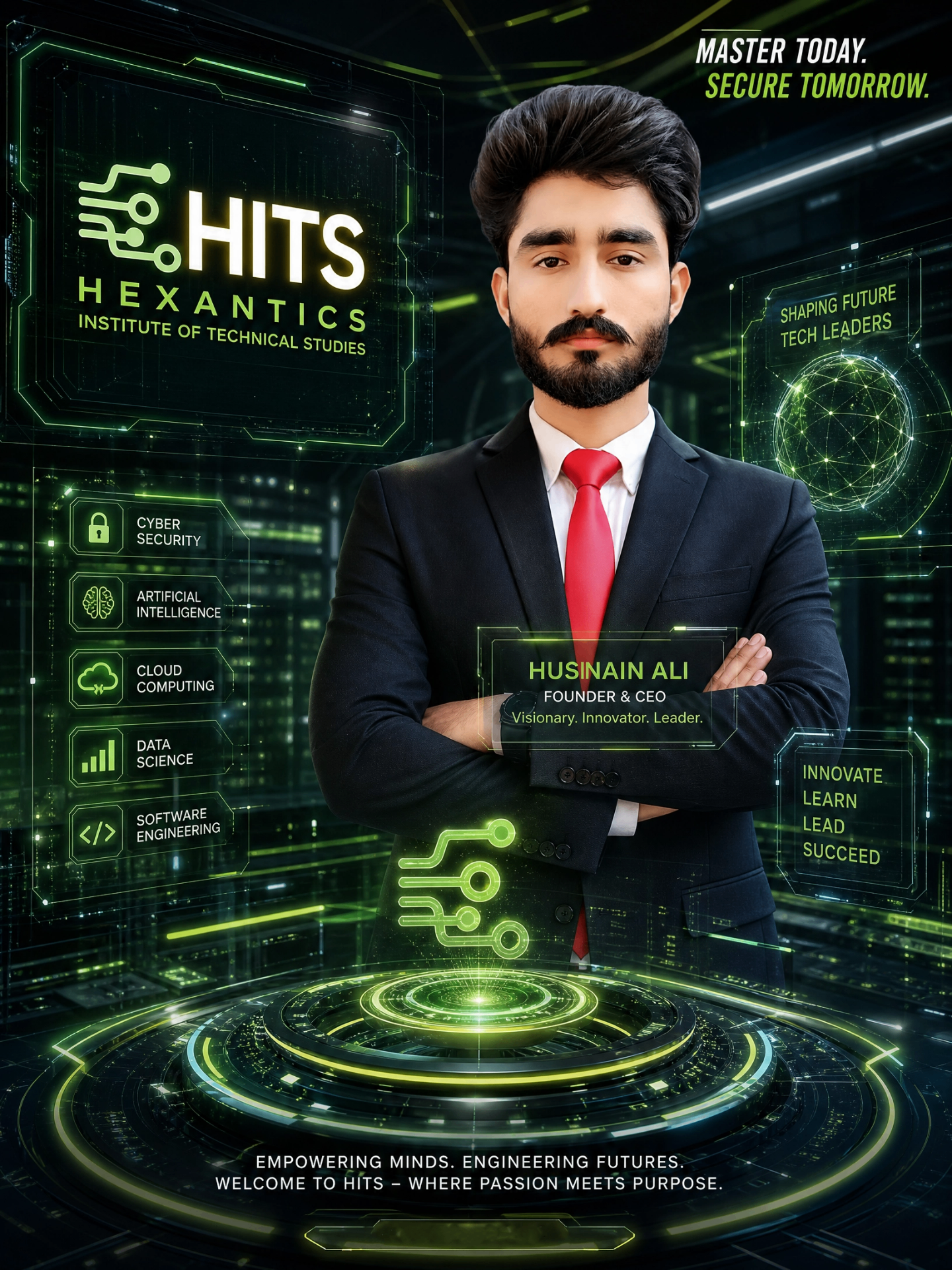 HITS Founder 3D Poster